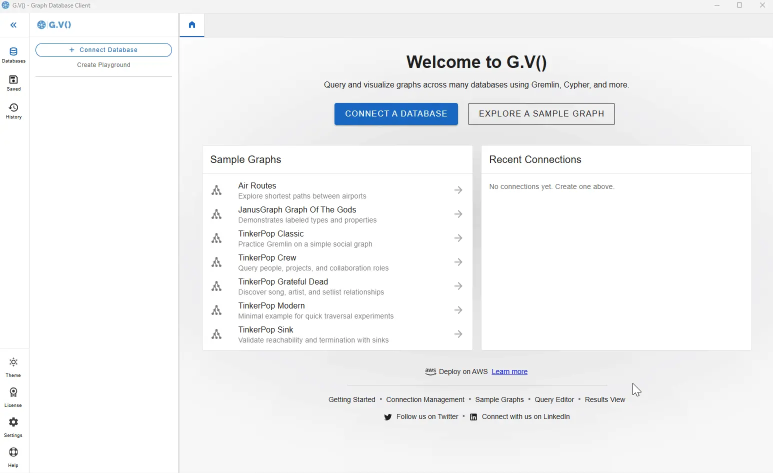 Connecting to Apache AGE with the gdotv database visualization tool is easy as 1-2-3! 