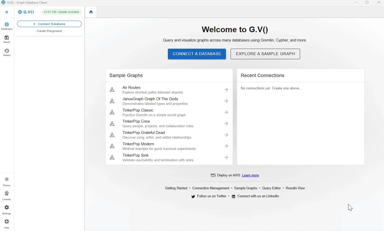 Connection to Google Cloud Spanner Graph with our database visualization tool is easy as 1-2-3! 